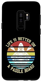 Galaxy S9+ Retro Life Better On A Paddle Board Tシャツ プレゼントギフト スマホケース