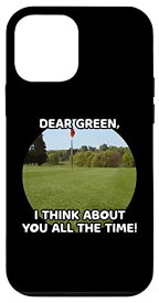 iPhone 12 mini Dear Green I Think About You All Time.ホールティーオフゴルフ スマホケース