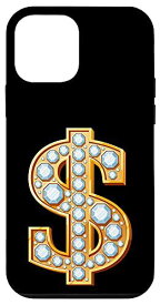 iPhone 12 mini Yes I'm Rich, Elegant Hip Hop Golden Dollar Sign Graphic スマホケース