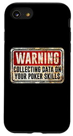 iPhone SE (2020) / 7 / 8 Funny Poker Card Game Player Vintage Warning Sign スマホケース