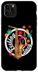 iPhone 11 Pro Max Feeling Saxy Sax プレーヤー ジャズミュージック マーチングバンド サックス スマホケース