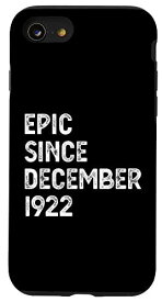 iPhone SE (2020) / 7 / 8 1922年12月以来、100歳の誕生日 男性 女性 叙事詩 スマホケース
