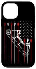 iPhone 12 mini アーチェリー アーチャー USA アメリカ国旗 ヴィンテージ アロー コンパウンド 弓 スマホケース
