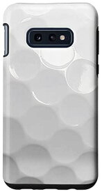 Galaxy S10e ゴルフ スマホケース おもしろ ゴルフボール パターン スマホカバー 面白い ネタ メンズ ホワイト 白 ゴルファー スマホケース
