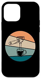 iPhone 12 mini レトロポルタフィルターモチーフ コーヒー愛好家やバリスタに スマホケース