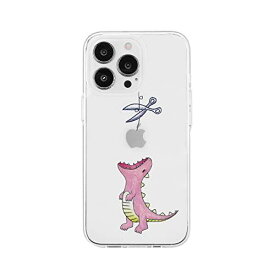 AKAN iPhone 14 Pro ケース ソフトクリアケース [ 透明 密着痕防止 TPU 変色しにくいUVプリント 防塵 Qi充電 ワイヤレス充電 ] かわいい 人気 キャラクター アップル アイフォンケース ピンク