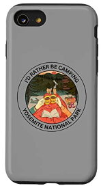 iPhone SE (2020) / 7 / 8 I'd rather be camping ヨセミテ国立公園 カリフォルニア スマホケース