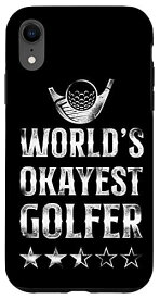 iPhone XR ゴルフヴィンテージ World's Okayest ゴルファー スマホケース