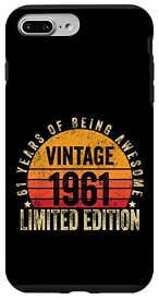 iPhone 7 Plus/8 Plus 61 Year Old Gifts Vintage 1961 Limited Edition 61st Birthday スマホケース