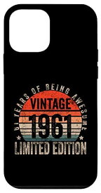 iPhone 12 mini 61 Year Old Gifts Vintage 1961 Limited Edition 61st Birthday スマホケース