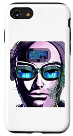 iPhone SE (2020) / 7 / 8 サイバーパンクハッカーコンピュータオタクデザイン。 スマホケース