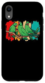 iPhone XR カラフルオウム I Parrot Art I Kids Parrot スマホケース