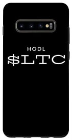 Galaxy S10+ HODL LTC Litecoin Blockchain Cryptocurrency Coin Price LTC スマホケース