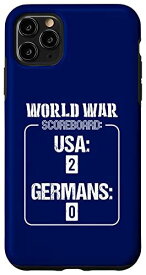 iPhone 11 Pro Max 7月4日 アメリカ ドイツ 面白い 第二次世界大戦 ギャグ かわいい スマホケース