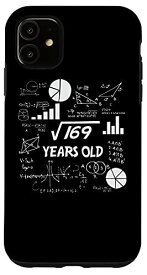 iPhone 11 13年歳の誕生日おかしい数学の平方根 スマホケース