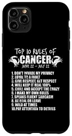 iPhone 11 Pro Max ゾディアック 6 月 7 月 癌のトップ 10 ルール スマホケース