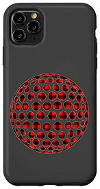 iPhone 11 Pro Max レッド ブラック 格子縞 ギンガム ゴルフボール クリスマス マッチングパジャマ スマホケース