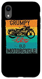 iPhone XR Grumpy Old Biker Funny Motorcycle Club Biker Gear Motorbiker スマホケース