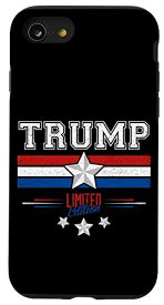 iPhone SE (2020) / 7 / 8 トランプTシャツ アメリカ国旗 トランプネーム 誕生日シャツ ギフト スマホケース