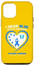 iPhone 12/12 Pro 私はスティーブンス・ジョンソン症候群の認識のために青を着ます スマホケース