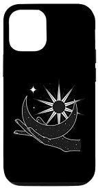 iPhone 12/12 Pro マジック オカルト天体 月 太陽 手 星 スマホケース
