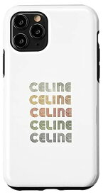 iPhone 11 Pro Love Heart Celine Tシャツ グランジ/ヴィンテージスタイル ブラック セリン スマホケース