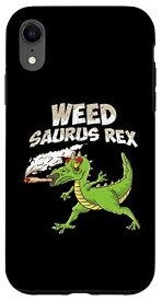 iPhone XR Weed Smoking T-Rex Dinosaur Marijuana Cannabis THC Stoner スマホケース
