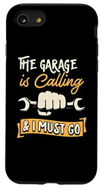 iPhone SE (2020) / 7 / 8 The Garage Is Calling And I Must Go 面白いメカニックの引用 スマホケース