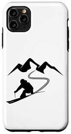 iPhone 11 Pro Max スキー旅行スキー スマホケース