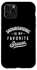 iPhone 11 Pro Snowboarding Is My Favorite Seasonビンテージアンティーク調 スマホケース
