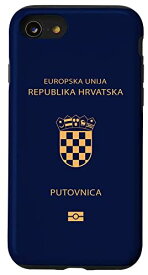 iPhone SE (2020) / 7 / 8 クロアチア、クロアチア国旗、クロアチアのパスポート。 スマホケース