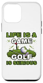 iPhone 12 mini Life Is A Game Golf Is Serious ゴルフバッグ ライフドライバー ゴルファー スマホケース