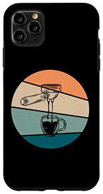 iPhone 11 Pro Max レトロポルタフィルターモチーフ コーヒー愛好家やバリスタに スマホケース