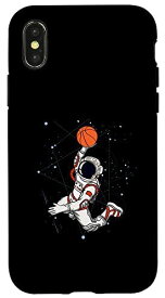 iPhone X/XS 宇宙飛行士 スラムダンク バスケットボール選手 スペースコスモス スマホケース
