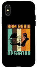 iPhone X/XS Retro Ham Radio I ベースステーション アマチュアラジオ I Ham Radio スマホケース