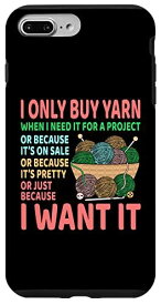 iPhone 7 Plus/8 Plus I Only Buy Yarn かぎ針編み かぎ針編み かぎ針編み クラフター グラフィック スマホケース