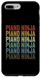 iPhone 7 Plus/8 Plus ピアノ忍者 ピアニスト ピアノ奏者 忍者 スマホケース