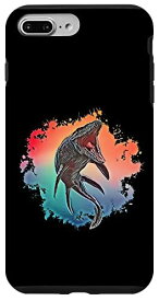 iPhone 7 Plus/8 Plus モササウルス 海洋爬虫類 恐竜 ディノサワ モチーフ 肉食恐竜 原始時代 スマホケース