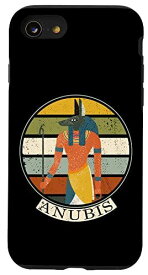 iPhone SE (2020) / 7 / 8 エジプトの神アヌビス、エジプト学愛好家やエジプト学者のために スマホケース