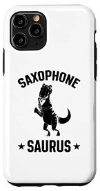 iPhone 11 Pro サックス サウルス サクソフォン奏者 恐竜サックス奏者 スマホケース