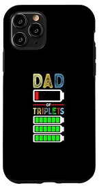 iPhone 11 Pro Tired Dad Of Tripletsの父と三重の赤ちゃん 低電池 スマホケース