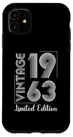 iPhone 11 60歳の誕生日 ヴィンテージ 1963 - クラシック レトロ 60歳の誕生日 スマホケース