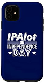 iPhone 11 7月4日 IPA ビール 愛国心 USA ギャグ キュート スマホケース
