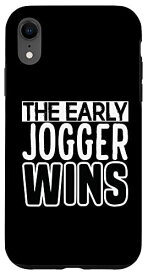 iPhone XR The Early Jogger Wins トライアスロン マラソン スポーツ スマホケース