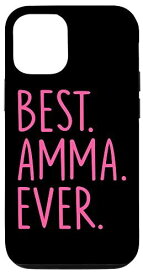 iPhone 12/12 Pro Best Amma Ever - ピンク スマホケース