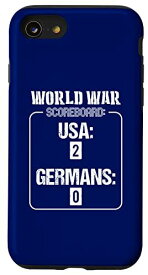 iPhone SE (2020) / 7 / 8 7月4日 アメリカ ドイツ 面白い 第二次世界大戦 ギャグ かわいい スマホケース