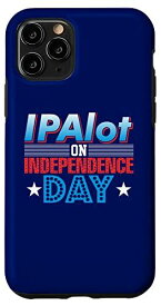 iPhone 11 Pro 7月4日 IPA ビール 愛国心 USA ギャグ キュート スマホケース