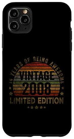 iPhone 11 Pro Max 14 Year Old Gifts Vintage 2008 Limited Edition 14th Birthday スマホケース