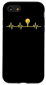 iPhone SE (2020) / 7 / 8 ゴルフボールTシャツ ライフライン ハートビート ラブ シンプル アイコン ライフ スマホケース
