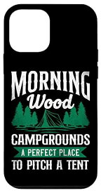 iPhone 12 mini モーニングウッド キャンプ場 テントをピッチするのに最適な場所 スマホケース